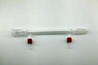 高水速直型冷凝器,具可拆卸式小咀接头，i-Quip™, 材质:高硼硅玻璃;颜色:透明