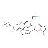 HM Janelia Fluor®526, SE,SMLSM的自发闪烁绿色发射染料,2376841-30-2,≥90%(HPLC),阿拉丁