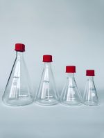 外螺纹口三角瓶，i-Quip™, 材质:高硼硅玻璃;颜色:透明