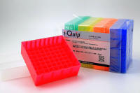 81孔冷冻盒，i-Quip™, 长×宽×高:130×130×45mm;孔数:81(9×9);是否灭菌:否;描述:适合存放1.5ml和2.0ml的微量管或冻存管