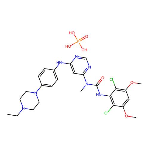 Infigratinib phosphate,1310746-10-1,10mM in DMSO,阿拉丁产品图