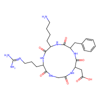 Cyclo (-RGDfK)，161552-03-0，10mM in DMSO，阿拉丁