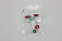 双斜孔四氟节门塞，i-Quip™, 材质:聚四氟乙烯;颜色:白色