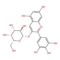 飞燕草素-3-O-半乳糖苷，197250-28-5，≥98%(HPLC)，阿拉丁