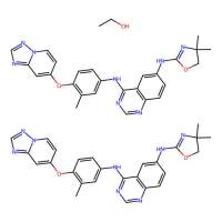 Tucatinib hemiethanolate，1429755-56-5，10mM in DMSO，阿拉丁
