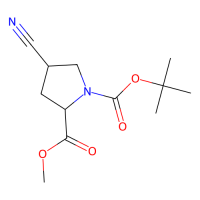 顺式-N-Boc-4-氰基-L-脯氨酸甲酯，487048-28-2，98%，阿拉丁