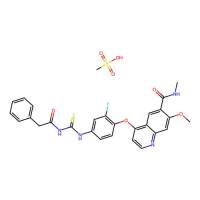 Pamufetinib mesylate,1688673-09-7,10mM in DMSO,阿拉丁
