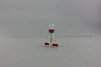 精细可调式四氟直孔节门，i-Quip™, 材质:玻璃;颜色:透明