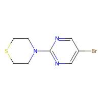 4-(5-溴嘧啶-2-基)巯基吗啉，1341761-16-7，≥97%，阿拉丁