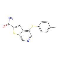 4-(p-甲苯基硫)噻吩并[2,3-c]吡啶-2-甲酰胺，251992-66-2，≥98%，阿拉丁