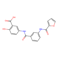 5-(3-(呋喃-2-甲酰胺基)苯甲酰氨基)-2-羟基苯甲酸,887686-02-4,≥99%,阿拉丁