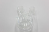 斜二口烧瓶，i-Quip™, 材质:高硼硅玻璃;颜色:透明;中心磨口:24/29;侧磨口:24/29