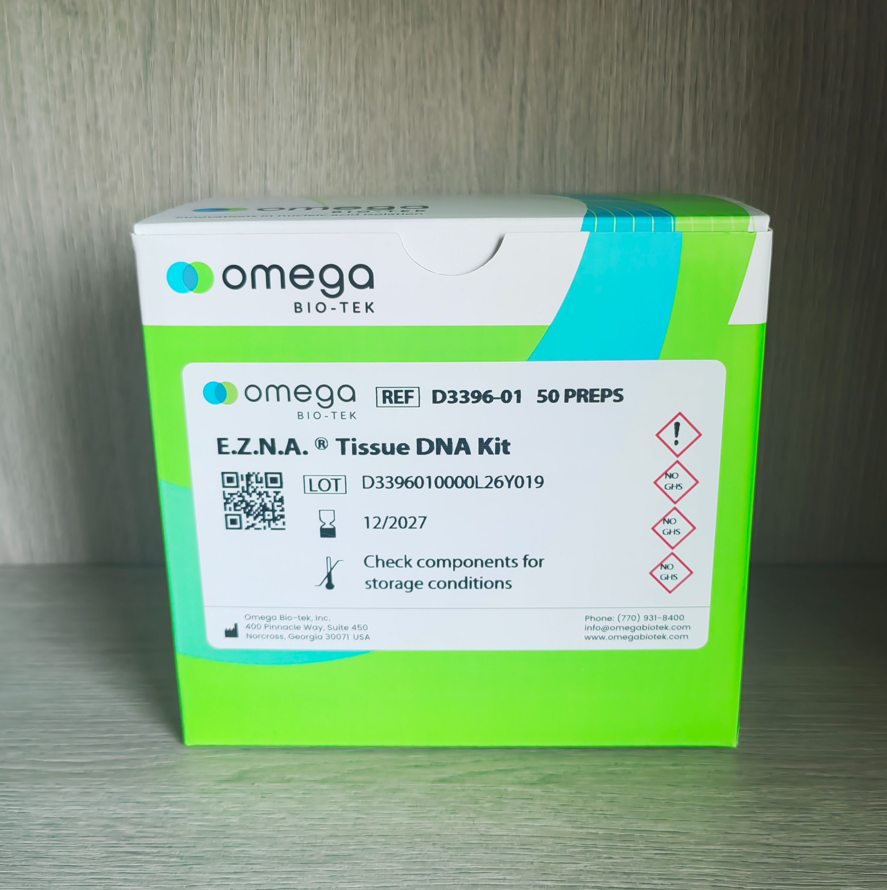 Omega 组织DNA提取试剂盒Tissue DNA Kit D3396-01