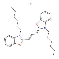 碘化3,3′-二己基氧羰花青 (DiOC6(3)) ，53213-82-4，BioReagent,用于显微镜,生物染色剂,适用于荧光分析,≥99%，阿拉丁