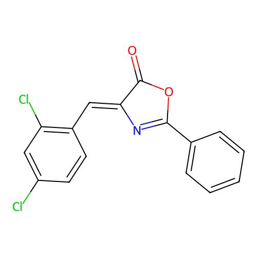 (4Z)-4-(2,4-Dichlorobenzylidene)-2-phenyl-1,3-oxazol-5(4H)-one，57427-81-3，阿拉丁产品图