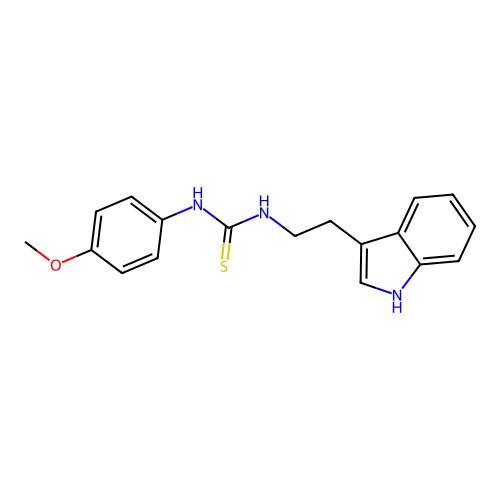 N-[2-(1H-indol-3-yl)ethyl]-N'-(4-methoxyphenyl)thiourea，362502-79-2，≥98%，阿拉丁产品图