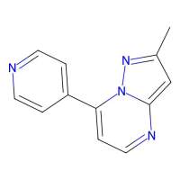 2-Methyl-7-(4-pyridinyl)pyrazolo[1,5-a]pyrimidine，861209-64-5，≥90%，阿拉丁