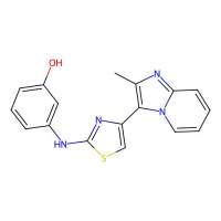 3-[[4-(2-Methylimidazo[1,2-a]pyridin-3-yl)-1,3-thiazol-2-yl]amino]phenol，315703-53-8，阿拉丁