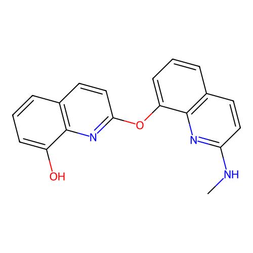 2-([2-(Methylamino)quinolin-8-yl]oxy)quinolin-8-ol，317375-40-9，≥95%，阿拉丁产品图