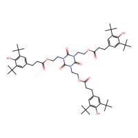 3,5-Di-tert-butyl-4-hydroxyhydrocinnamic acid triester with 1,3,5-tris(2-hydroxyethyl)-S-triazine-2,4,6(1H,3H,5H)-trione，34137-09-2，≥95%，阿拉丁