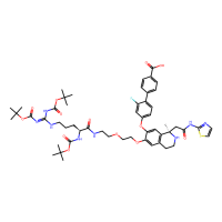 4-[4-[[(1R)-6-[2-[2-[[(2S)-5-[bis[(2-methylpropan-2-yl)oxycarbonylamino]methylideneamino]-2-[(2-methylpropan-2-yl)oxycarbonylamino]pentanoyl]amino]ethoxy]ethoxy]-1-methyl-1-[2-oxo-2-(1,3-thiazol-2-ylamino)ethyl]-3,4-dihydro-2H-isoquinolin-7-yl]oxy]-2-fluo