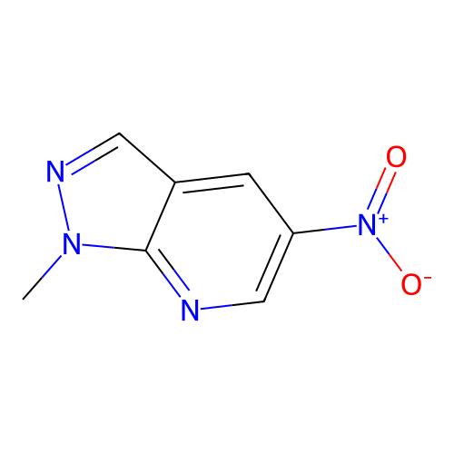 1-Methyl-5-nitro-1H-pyrazolo[3,4-b]pyridine，98157-49-4，≥95%，阿拉丁产品图