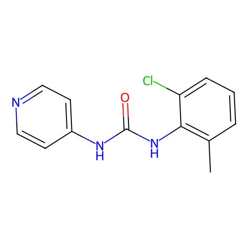 N-(2-Chloro-6-methylphenyl)-N'-4-pyridinylurea，97627-24-2，Moligand™, 10 mM in DMSO，阿拉丁产品图
