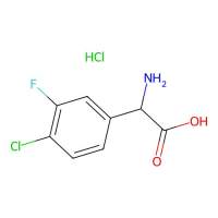 2-Amino-2-(4-chloro-3-fluorophenyl)acetic acid hydrochloride，1135916-92-5，≥95%，阿拉丁