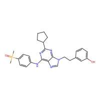 3-[2-(2-Cyclopentyl-6-{[4-(dimethylphosphoryl)phenyl]amino}-9H-purin-9-YL)ethyl]phenol，845895-51-4，阿拉丁