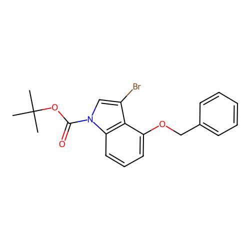 1-Boc-4-BENZYLOXY-3-BROMOINDOLE,914349-26-1,≥95%,阿拉丁产品图