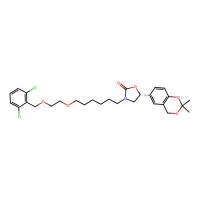 (5R)-3-(6-(2-((2,6-dichlorophenyl)methoxy)ethoxy)hexyl)-5-(2,2-dimethyl-4H-1,3-benzodioxin-6-yl)-1,3-oxazolidin-2-one，503068-36-8，≥98%，阿拉丁