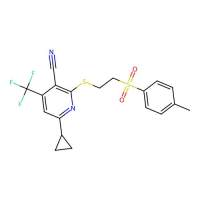 2-[(2-Tosylethyl)thio]-4-(trifluoromethyl)-6-cyclopropylpyridine-3-carbonitrile，625377-24-4，≥90%，阿拉丁