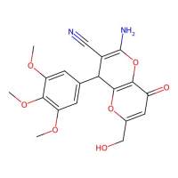 2-Amino-6-(hydroxymethyl)-8-oxo-4-(3,4,5-trimethoxyphenyl)-4,8-dihydropyrano[3,2-b]pyran-3-carbonitrile，625376-08-1，阿拉丁