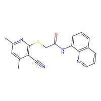 2-(3-cyano-4,6-dimethylpyridin-2-yl)sulfanyl-N-quinolin-8-ylacetamide，402954-16-9，阿拉丁
