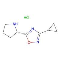 3-Cyclopropyl-5-[(2S)-2-pyrrolidinyl]-1,2,4-oxadiazole hydrochloride，1042690-36-7，阿拉丁