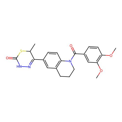 5-[1-(3,4-dimethoxybenzoyl)-3,4-dihydro-2H-quinolin-6-yl]-6-methyl-3,6-dihydro-1,3,4-thiadiazin-2-one，120223-04-3，≥99%，阿拉丁产品图