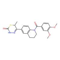 5-[1-(3,4-dimethoxybenzoyl)-3,4-dihydro-2H-quinolin-6-yl]-6-methyl-3,6-dihydro-1,3,4-thiadiazin-2-one，120223-04-3，≥99%，阿拉丁