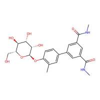 5-[4-[(2~{r},3~{s},4~{s},5~{s},6~{r})-6-(Hydroxymethyl)-3,4,5-Tris(Oxidanyl)oxan-2-Yl]oxy-3-Methyl-Phenyl]-~{n}1,~{n}3-Dimethyl-Benzene-1,3-Dicarboxamide，1373346-85-0，≥98%，阿拉丁
