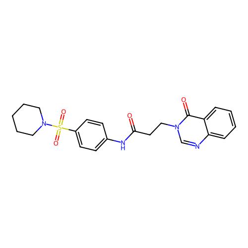 3-(4-oxo-3(4H)-quinazolinyl)-N-[4-(1-piperidinylsulfonyl)phenyl]propanamide，701225-07-2，≥99%，阿拉丁产品图