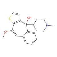 10-methoxy-4-(1-methylpiperidin-4-yl)-4H-benzo[4.5]cyclohepta[1,2-b]thiophene-4-ol，59743-88-3，≥95%，阿拉丁