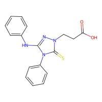 3-(3-Anilino-4-phenyl-5-sulfanylidene-1,2,4-triazol-1-yl)propanoic acid,296279-56-6,阿拉丁