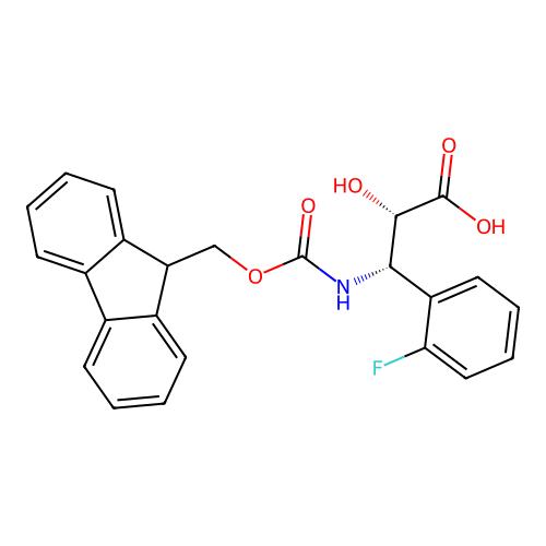 (2S,3S)-3-((((9H-Fluoren-9-yl)methoxy)carbonyl)amino)-3-(2-fluorophenyl)-2-hydroxypropanoic acid，959572-41-9，≥98%，阿拉丁产品图