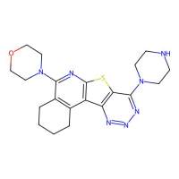 5-(Morpholin-4-yl)-8-(piperazin-1-yl)-1,2,3,4-tetrahydro[1,2,3]triazino[4',5':4,5]thieno[2,3-c]isoquinoline，372495-52-8，≥99%，阿拉丁