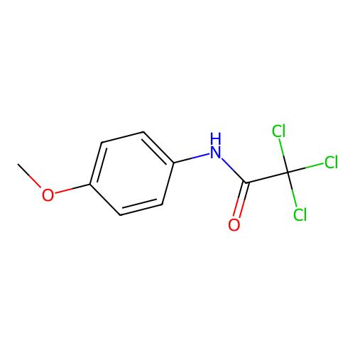 2,2,2-Trichloro-N-(4-methoxyphenyl)acetamide,4257-81-2,阿拉丁产品图