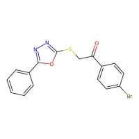 1-(4-Bromophenyl)-2-[(5-phenyl-1,3,4-oxadiazol-2-yl)sulfanyl]ethanone，404583-76-2，阿拉丁