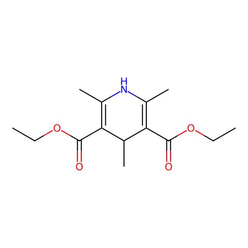 Diethyl 2,4,6-trimethyl-1,4-dihydropyridine-3,5-dicarboxylate,632-93-9,Moligand™, 10 mM in DMSO,阿拉丁产品图