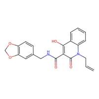 1-allyl-N-(benzo[d][1,3]dioxol-5-ylmethyl)-4-hydroxy-2-oxo-1,2-dihydroquinoline-3-carboxamide，333760-82-0，阿拉丁
