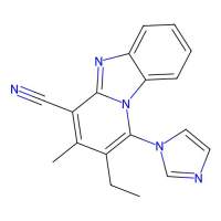 2-Ethyl-1-(1H-imidazol-1-YL)-3-methylpyrido(1,2-A)benzimidazole-4-carbonitrile,阿拉丁