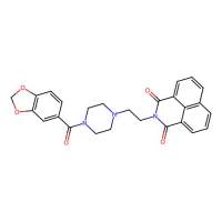 2-{2-[4-(Benzo[1,3]dioxole-5-carbonyl)-piperazin-1-yl]-ethyl}-benzo[de]isoquinoline-1,3-dione，325694-78-8，阿拉丁