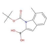 1H-Indole-1-carboxylic acid, 2-borono-7-methyl-, 1-(1,1-dimethylethyl) ester,1000068-66-5,≥95%,阿拉丁